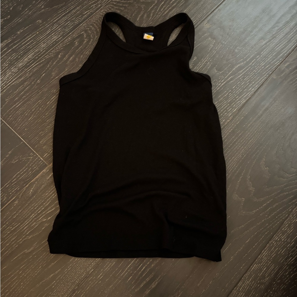 Tangerine Black Racerback Tank Top